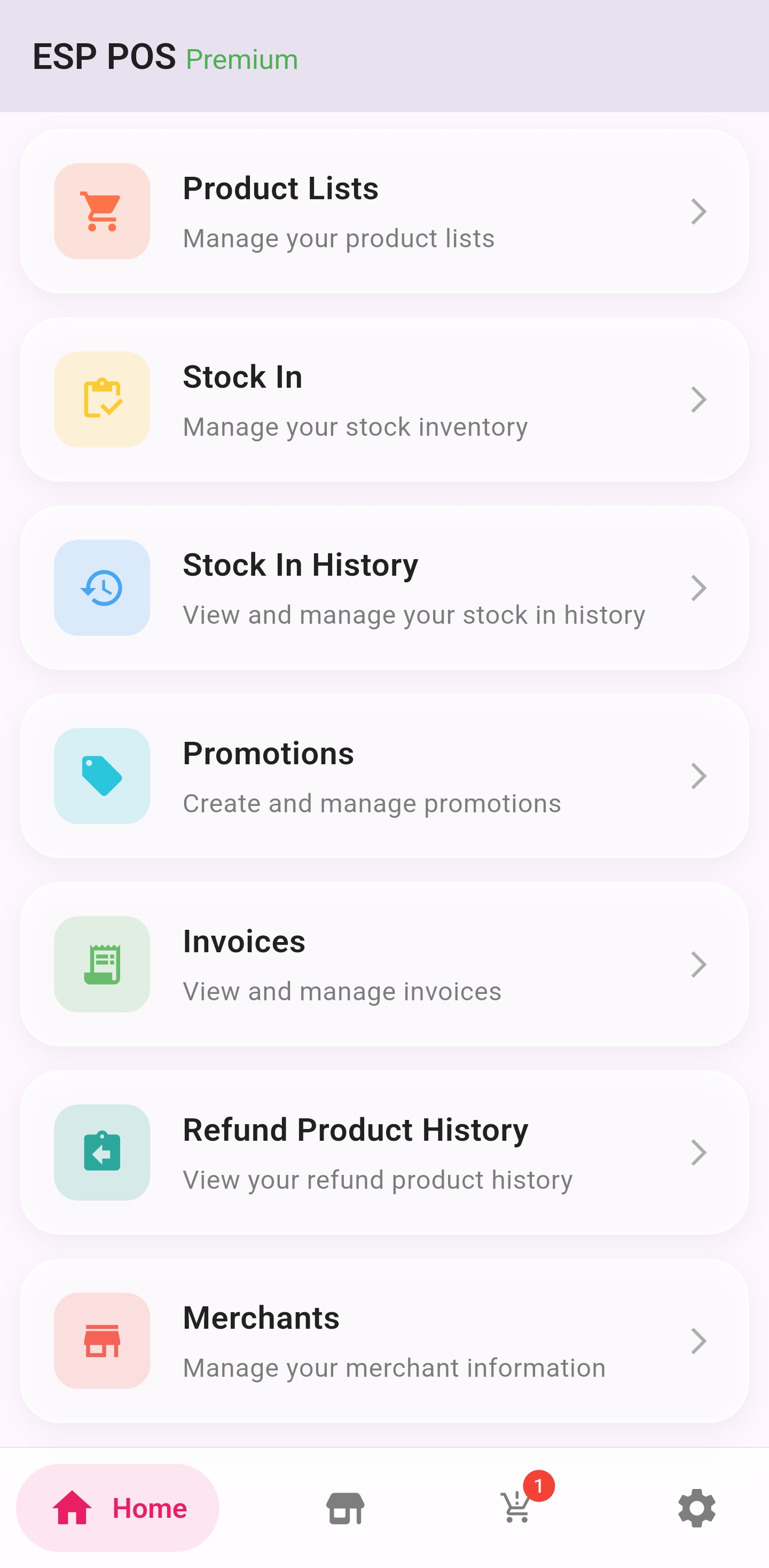 ESP POS screenshot 2
